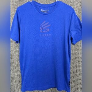 Steph CURRY Under Armour Blue Crew Neck Short Sleeve Tee